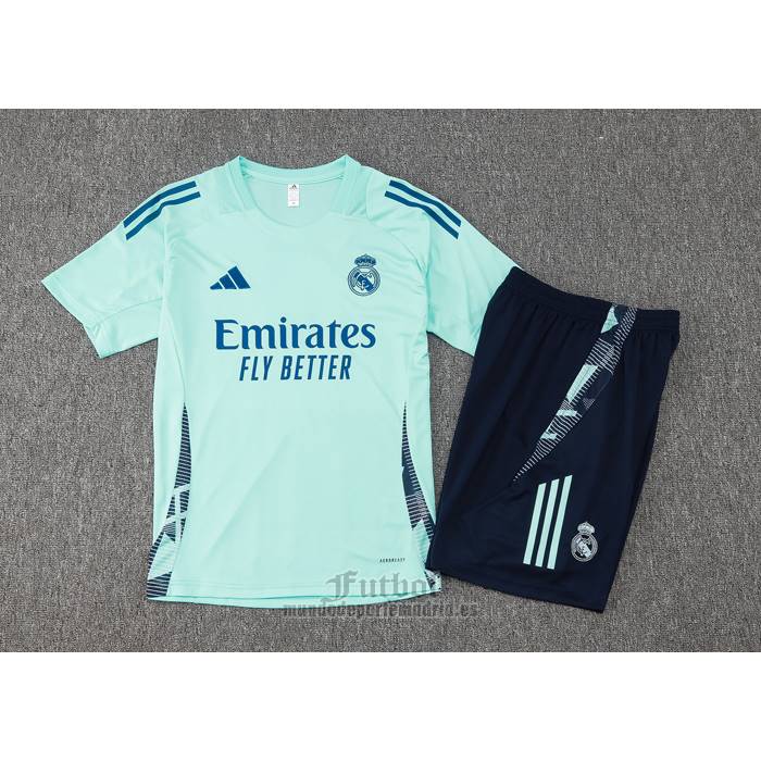 Chandal del Real Madrid Manga Corta 2024-2025 Verde - Pantalon Corto